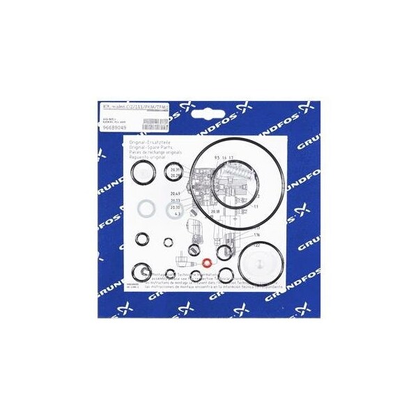 Pump Repair Parts- Kit, maint.Cl2/111/FKM/TFM1700/full vac, Dosing Pumps.